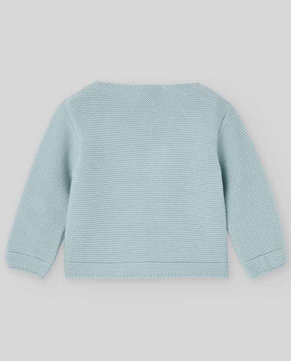 PAZ RODRIGUEZ CARDIGAN IN LANA VERDE TIZA
