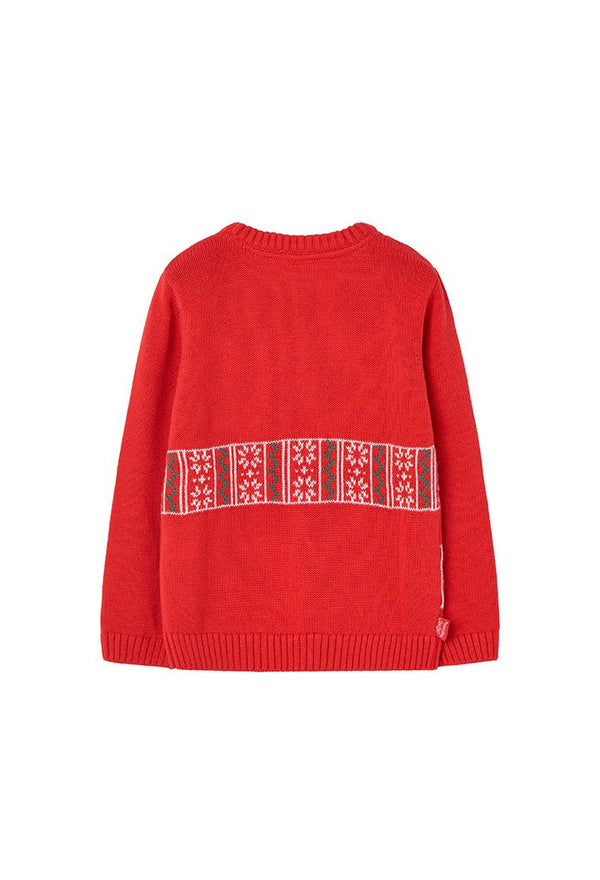 BOBOLI Maglione maglieria "cucciolo" unisex ROSSO