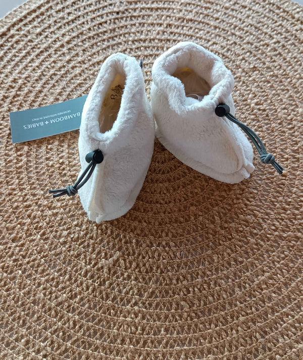 BAMBOOM BABBUCCE CON CHIUSURA CORDINO WARM WHITE