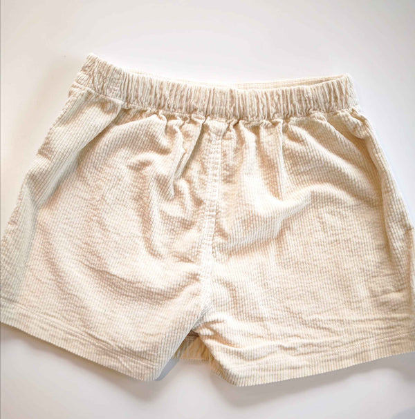 LARANJINHA Pantaloncini-pantalone in velluto a coste BEIGE I5724