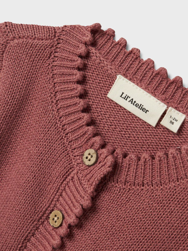 LIL ATELIER CARDIGAN WITHERED ROSE
