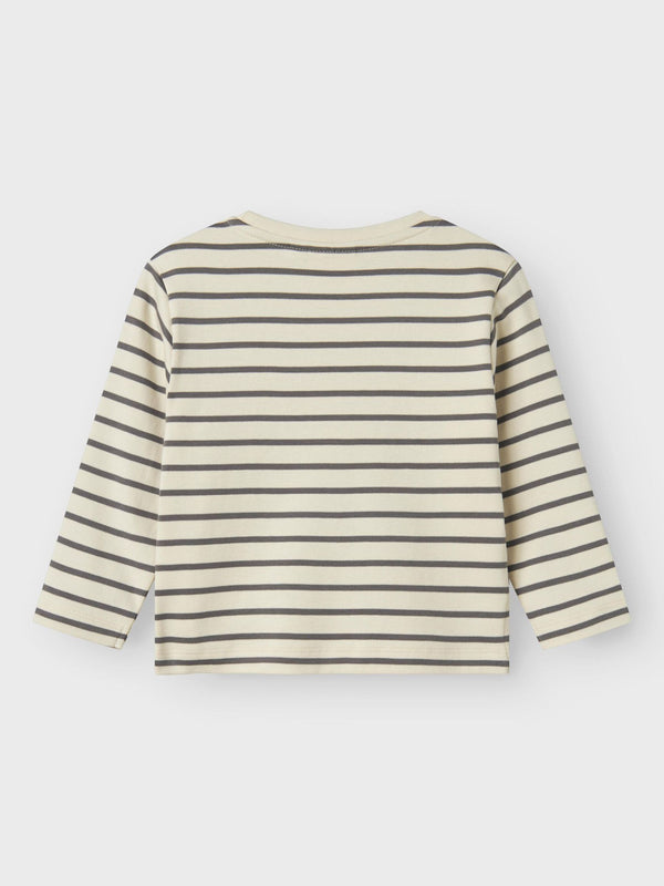 LIL ATELIER MAGLIA A RIGHE TURTLEDOVE/POPPY SEED
