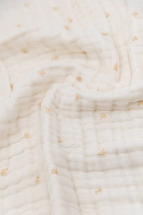 BAMBOOM Coperta culla 100X75 Nuvola - OLIVES NEUTRAL 415