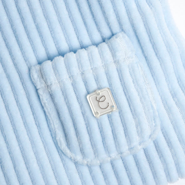 CHICCO CARDIGAN CON CAPPUCCIO AZZURRO