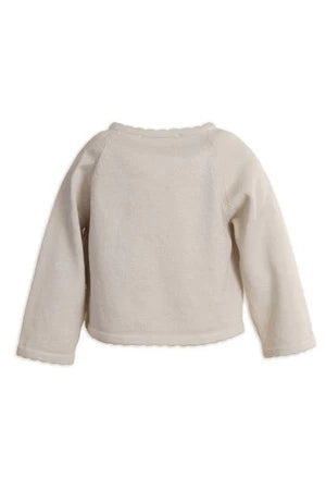 BAMBOOM MAGLIA CON APERTURA INCROCIATA SAND