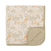 COPERTINA CLINICA 75X75 REVERSIBILE BEIGE E FANTASIA SAVANA