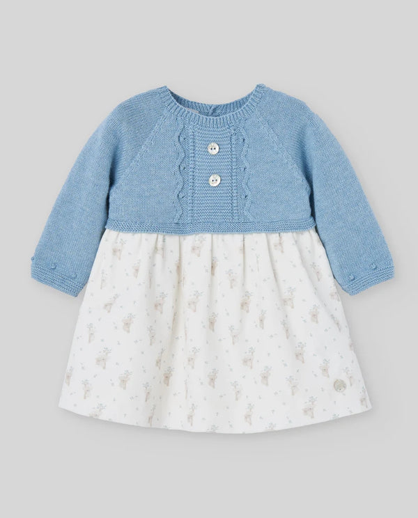 PAZ RODRIGUEZ ABITO IN COTONE,CASHMERE E VELLUTO A COSTINE+CULOTTE KOALA