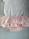BABYGI COMPLETO VICHY ROSA BODY+CULOTTE VOLANT