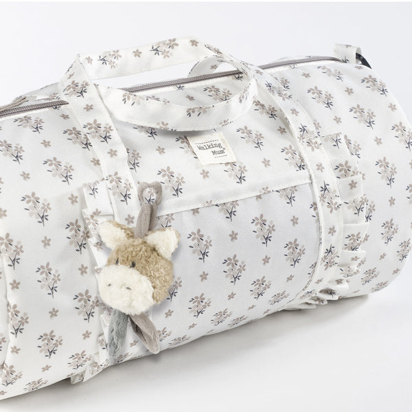 WALKING MUM BORSA WEEKEND BOTTON FLOWERS