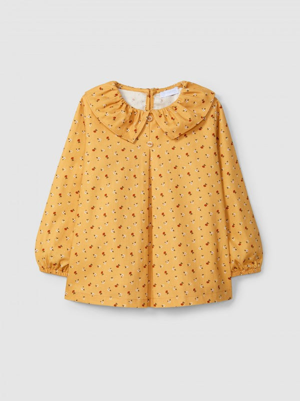 LARANJINHA Blusa con stampa floreale e colletto arricciato I5790