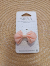 SIENA PINZA CON DOPPIO FIOCCO GROS GRAIN SALMONE