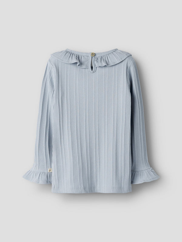 LIL ATELIER MAGLIA ZEN BLUE A COSTINE
