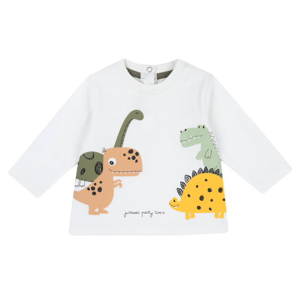 CHICCO MAGLIETTA MANICHE LUNGHE IN COTONE DINOSAURI