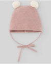 Paz Rodriguez Cappello con due pompones rosa polvere