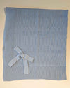PECESA COPERTA FILO COTONE 100% CELESTE