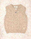 MAGLIFICIO DI VERONA GILET TRECCE BEIGE 045673