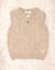 MAGLIFICIO DI VERONA GILET TRECCE BEIGE 045673