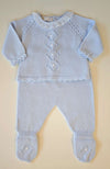 PECESA COMPLETO FILO COTONE 100% CELESTE