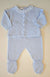 PECESA COMPLETO FILO COTONE 100% CELESTE
