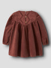LIL ATELIER ABITO A COSTE CON RICAMO MAHOGANY