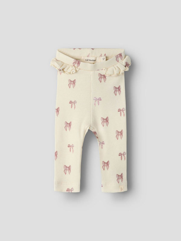 LIL ATELIER COMPLETO BODY+LEGGINGS TURTLEDOVE/BOW