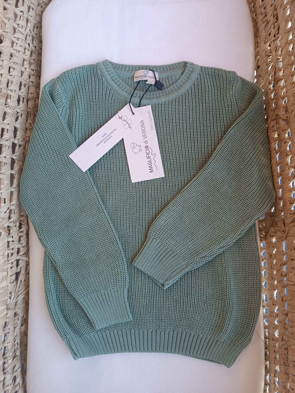 MAGLIFICIO DI VERONA MAGLIA IN EUCALIPTO SALVIA