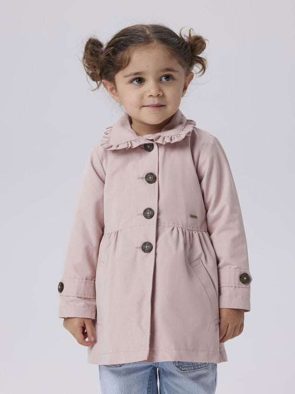 NAME IT TRENCH PALE MAUVE