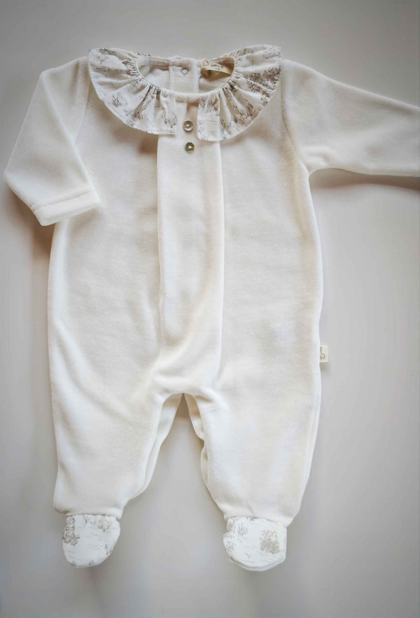 BABYGI TUTINA CINIGLIA PANNA COLLETTO VOLANT COUNTRY