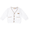 CHICCO CARDIGAN BIANCO E BEIGE