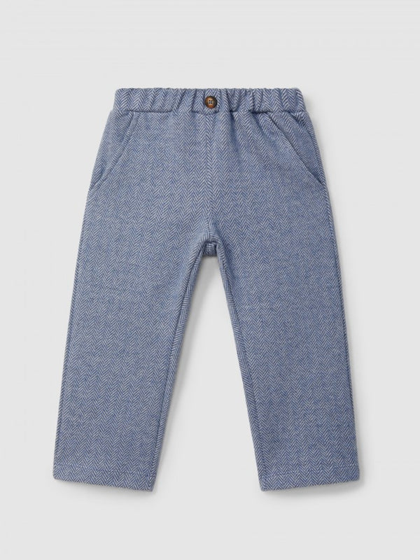 LARANJINHA Pantaloni pull-up in maglia a spina di pesce CARTA DA ZUCCHERO I5744