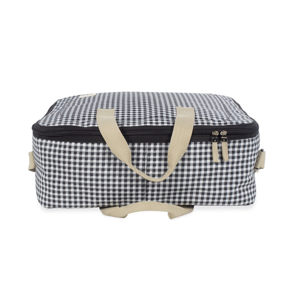 WALKING MUM Valigia I Love Vichy Nero (IV)