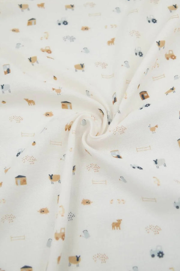 BAMBOOM Swaddle XL 2pack - 120x120cm - THE FARM 133