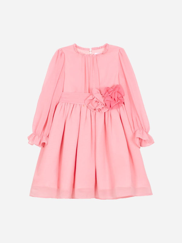 PATACHOU ABITO IN CHIFFON ROSA PALLIDO PAP/VET4133541