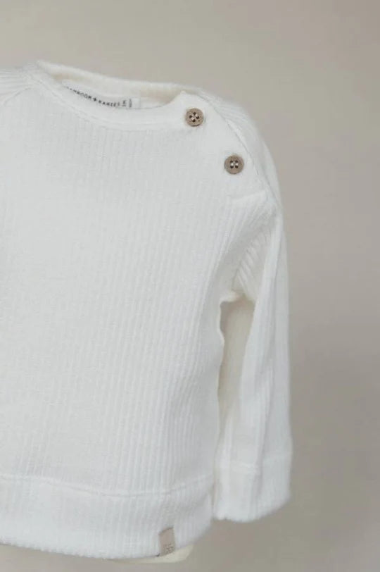 BAMBOOM T-SHIRT APERTURA RAGLAN OFF WHITE