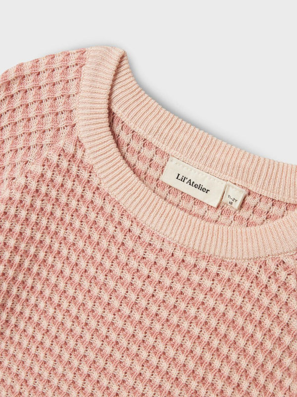LIL ATELIER MAGLIA KNIT MISTY ROSE