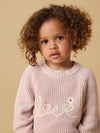LIL ATELIER MAGLIA LOVE HUSHED VIOLET