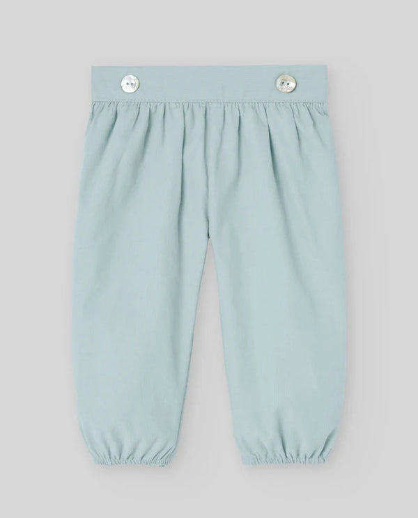 PAZ RODRIGUEZ COMPLETO CAMICIA+PANTALONE VELLUTO VERDE SALVIA