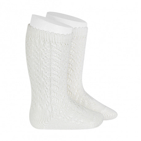 CONDOR CALZINO ALTO TRAFORATO LATTE