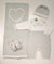 MARLù EK24 SET NASCITA TUTINA 0-3MESI +COPERTA+CAPPELLO+SCARPINA FILO BIANCO/VERDE SALVIA