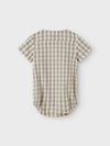 LIL ATELIER PAGLIACCETTO CAMICIA VICHY GRIGIO