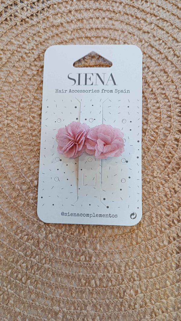 SIENA FERMAGLIO ORTENSIE ROSA ANTICO