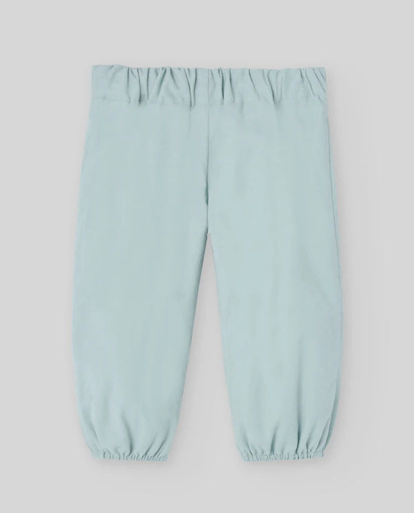 PAZ RODRIGUEZ COMPLETO CAMICIA+PANTALONE VELLUTO VERDE SALVIA
