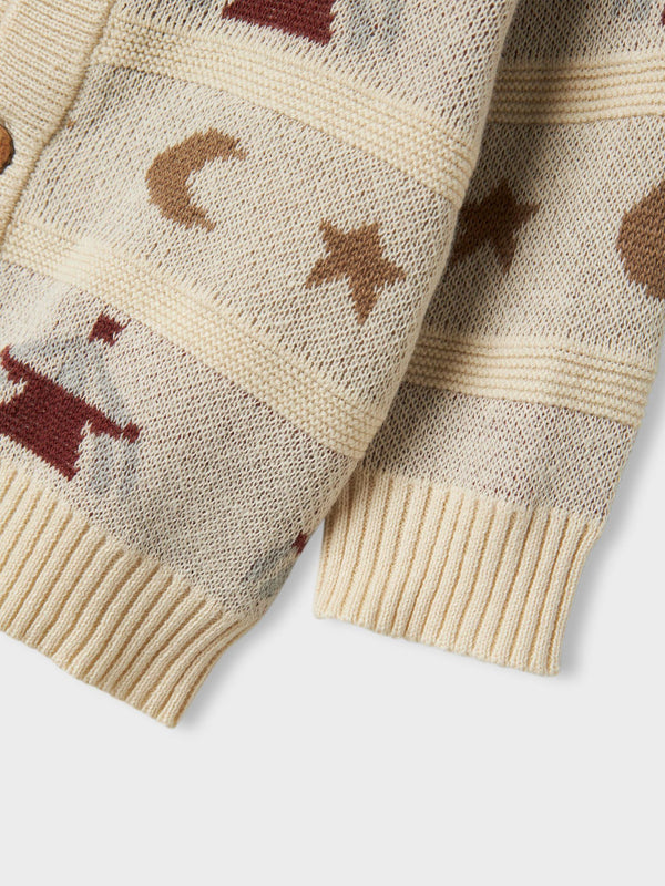 LIL ATELIER CARDIGAN TURTLEDOVE