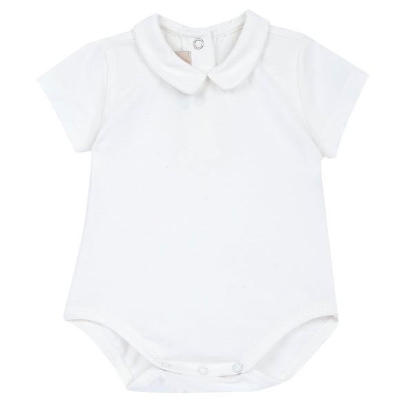 CHICCO SALOPETTE AZZURRA CON BODY BIANCO MEZZA MANICA