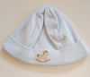 BABYGI CAPPELLO COTONE AZZURRO CAVALLUCCIO A DONDOLO RICAMATO RH252M