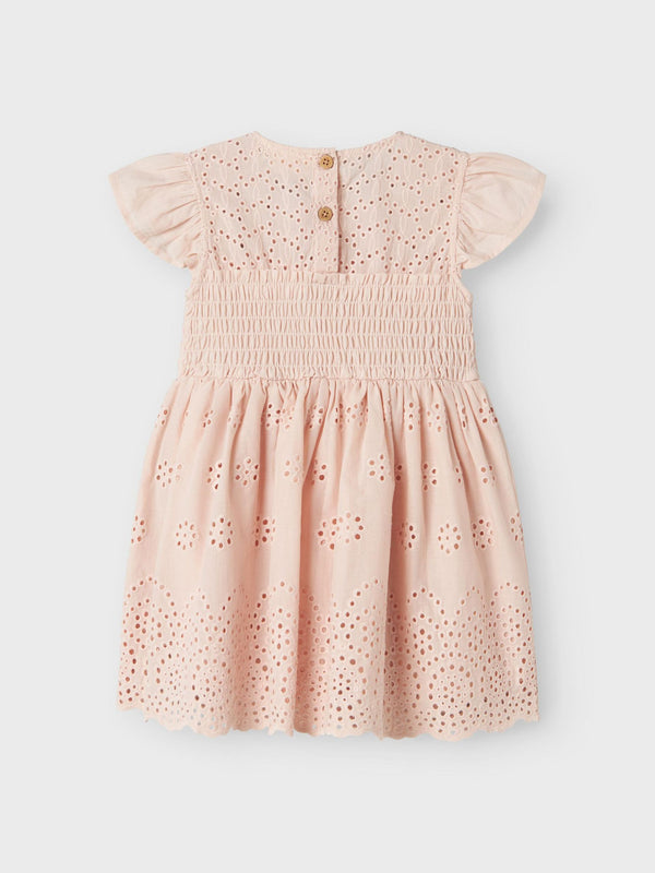 LIL ATELIER ABITO PIZZO SAN GALLO PEACH BLUSH