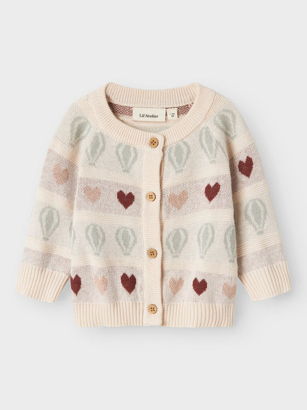 LIL ATELIER CARDIGAN PASTEL PARCHMENT