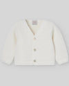 PAZ RODRIGUEZ CARDIGAN IN LANA PANNA "ESENCIAL"