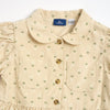 CHICCO ABITO VELLUTO A COSTE BEIGE CON FIORI 102672