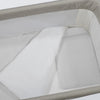 PASITO A PASITO PIUMINO PER CULLA + LENZUOLO CON ANGOLI + CUSCINO 90X50 CM LITTLE BLOOM VICHY GRIGIO TOG 2,5